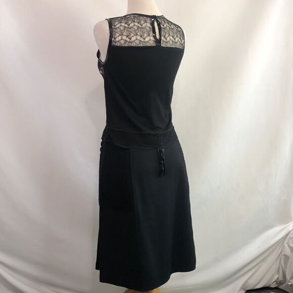 Dorothee Schumacher Black Lace and Patent Top/Skirt Set - Picture 3 of 12